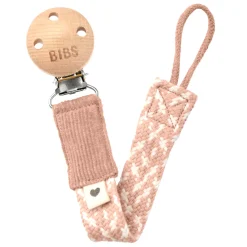 Bibs Pacifiers & Clips|Pacifiers & Clips>Pacifier Clip Paci Braid - Blush Ivory