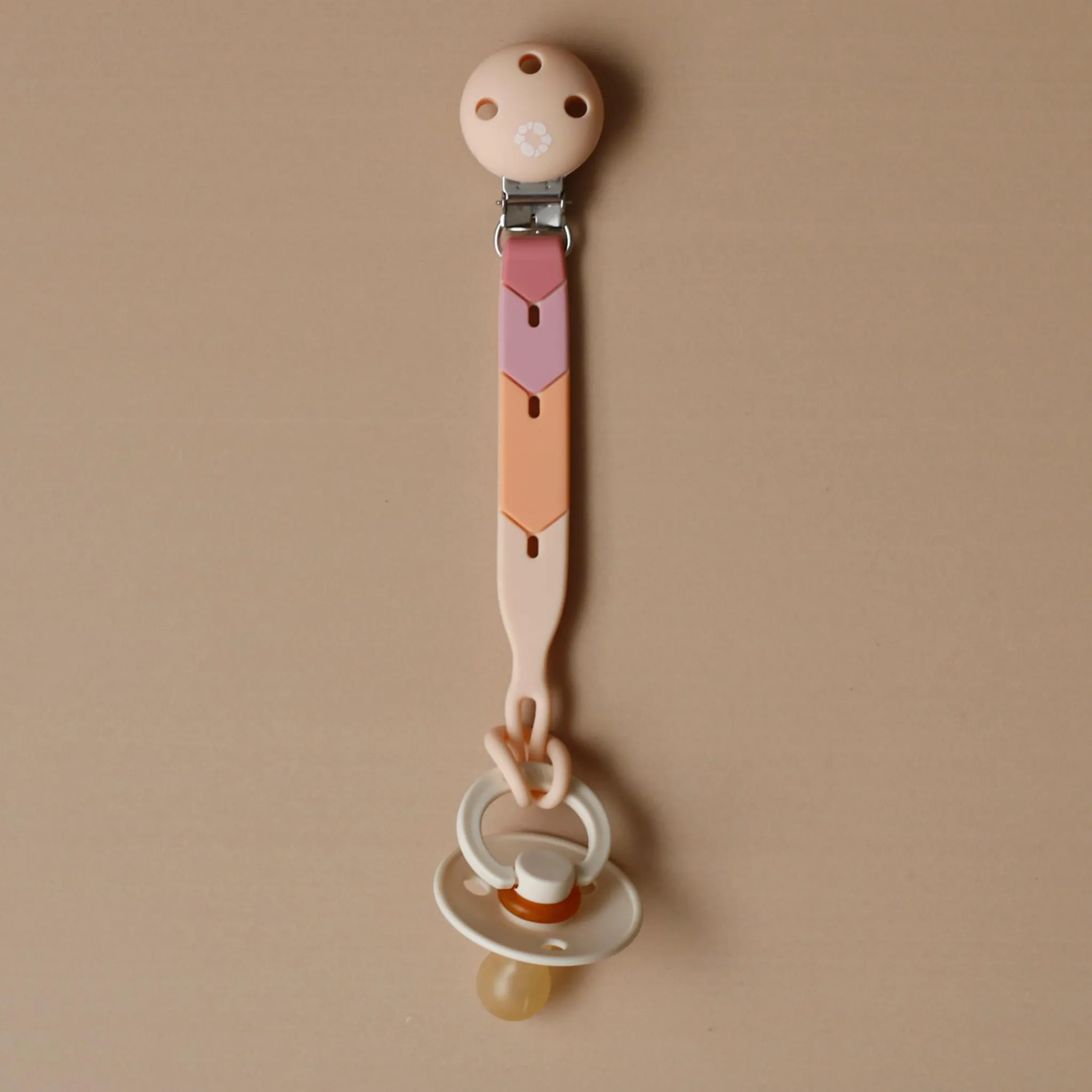 Bulle Pacifier Clip Retro - Pink