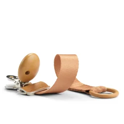 Elodie Pacifier Clip Wood - Gold