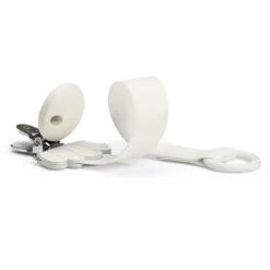 Elodie Pacifiers & Clips|Pacifiers & Clips>Pacifier Clip Wood - Vanilla White