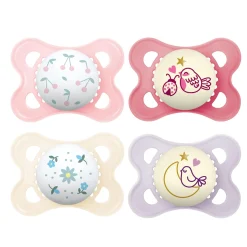 Mam Baby Pacifiers & Clips|Pacifiers & Clips>Pacifiers Day & Night(4) 0-6m