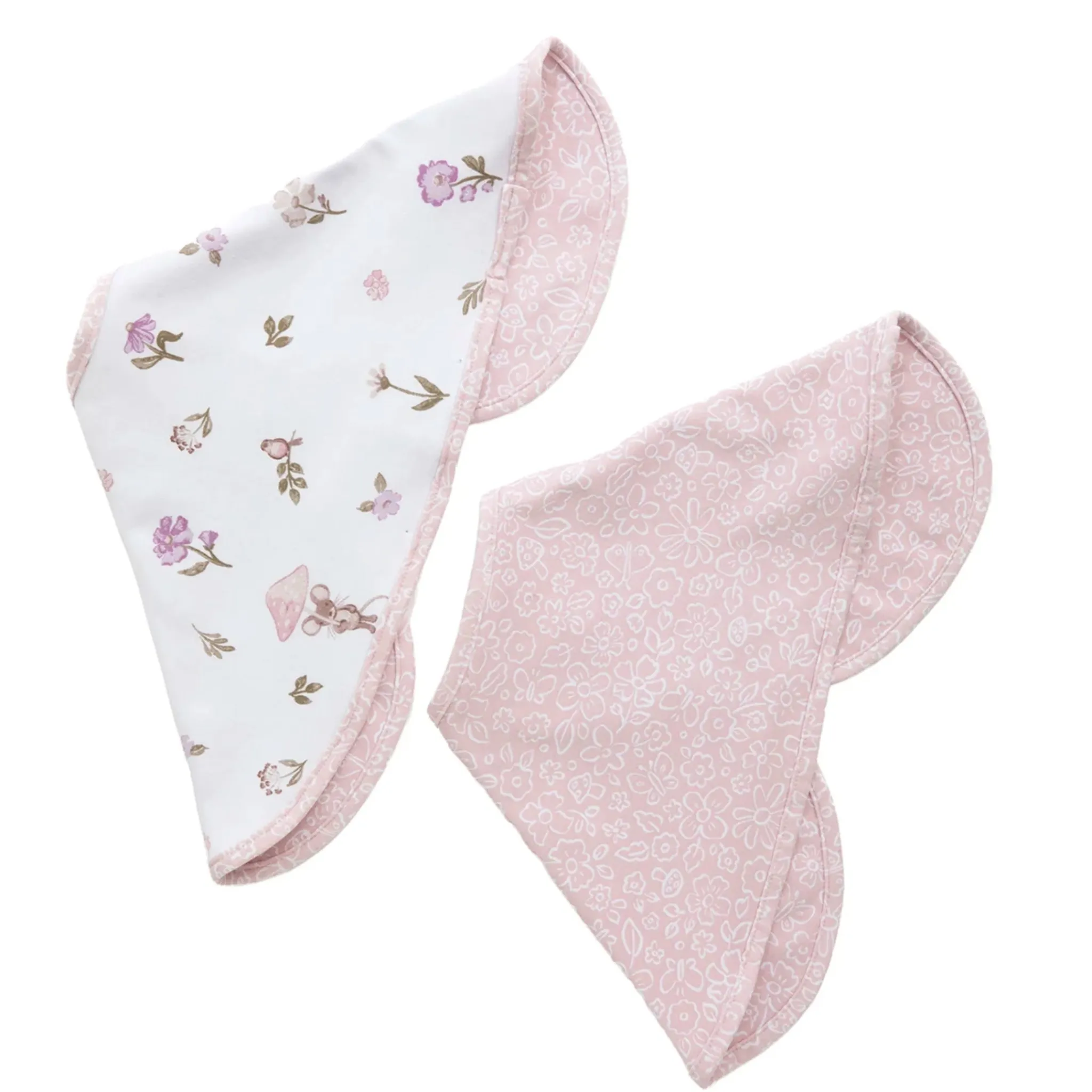 Living Textiles Breastfeeding|Nursing Covers>2-pack Burp Cloth - Mushroom House