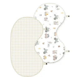 Living Textiles 2-pack Burp Cloth - Tractor Ride