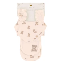 Piccolo Bambino Bibs|Breastfeeding>5-pack Gift Kit - Bear