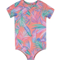 Kids Nano Swimsuits>Palm Tree Uv Ss Swimsuit 2-14