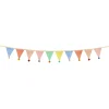 Meri Meri Party Supplies>Pastel Pompom Flag Garland
