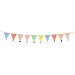 Meri Meri Party Supplies>Pastel Pompom Flag Garland