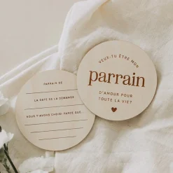Le petit Tableau Noir Baby Memories|Baby Memories>Pastilles en Bois - Parrain