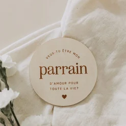 Le petit Tableau Noir Baby Memories|Baby Memories>Pastilles en Bois - Parrain