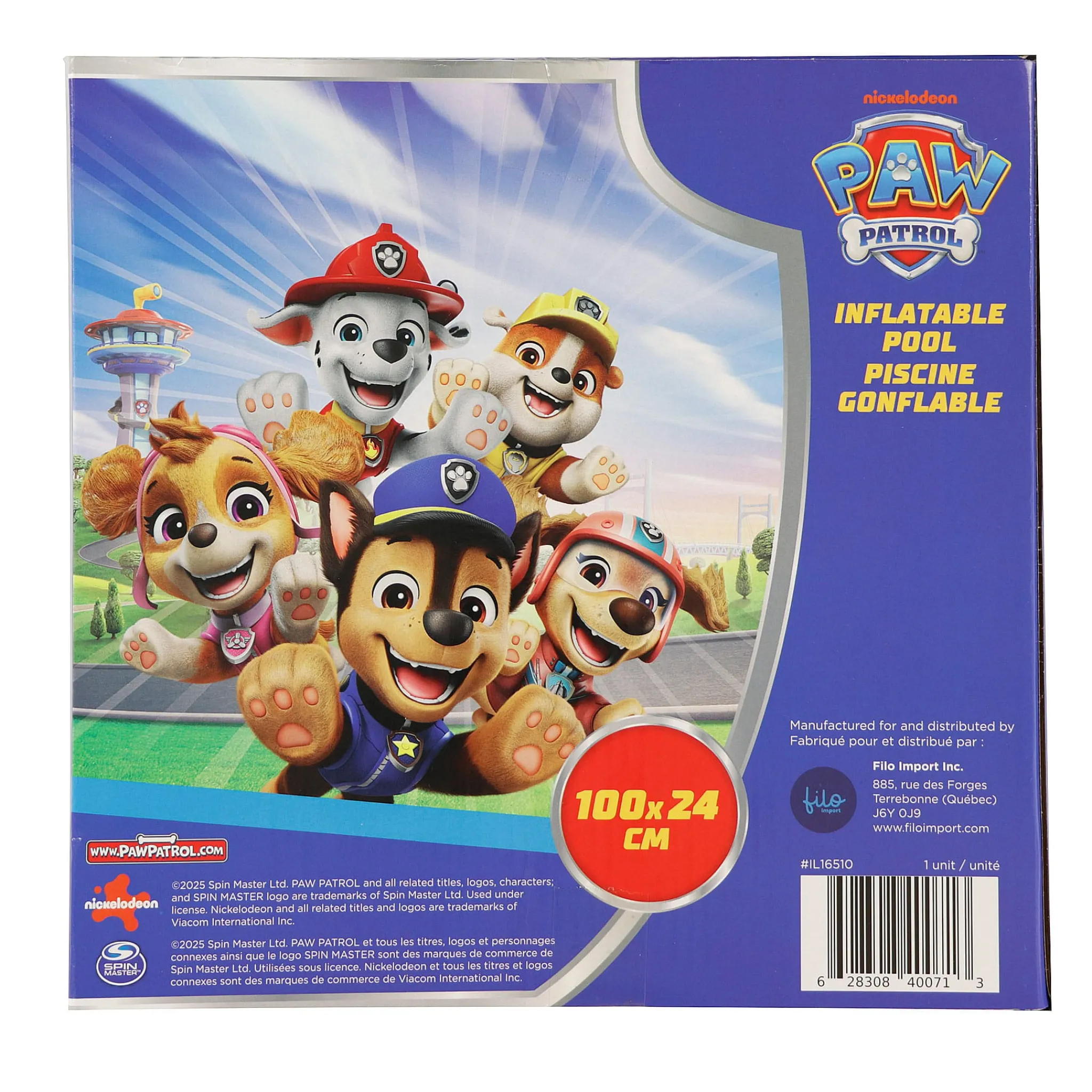Kids Pat Patrouille Beach & Pool Toys|Summer Activities>PawPatrol Inflatable 3-ring Pool