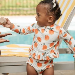 Petit Lem Peaches 2 Piece Long Sleeve Swimsuit 6-24m