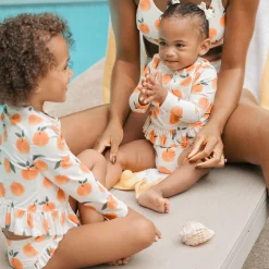 Petit Lem Peaches 2 Piece Long Sleeve Swimsuit 6-24m