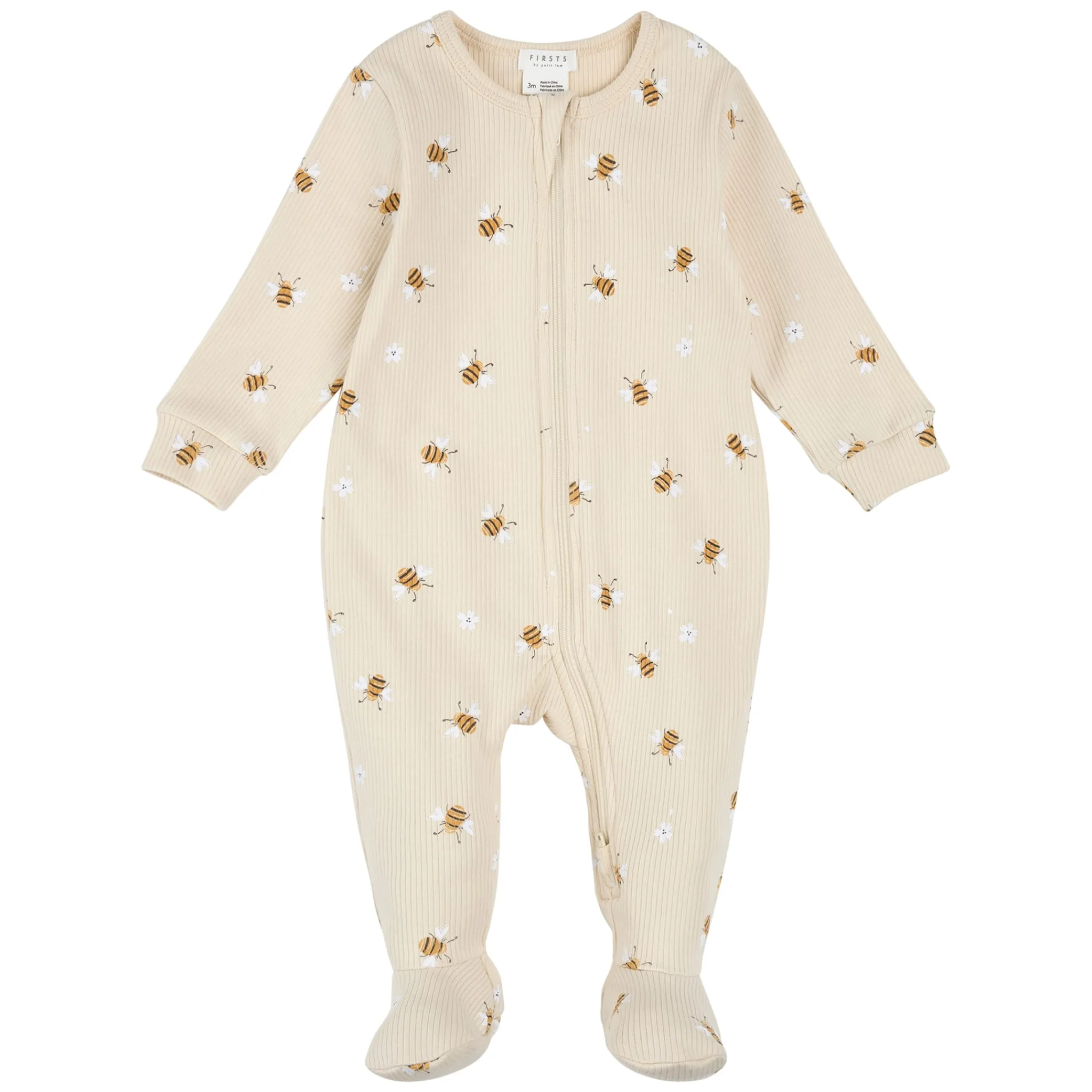 Firsts par Petit Lem Pajamas|Pyjamas>Peaches Bees Pajamas 0-12m