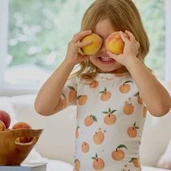 Kids Petit Lem Peaches Pajamas 2-6x