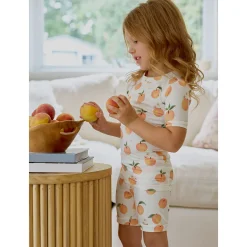 Kids Petit Lem Peaches Pajamas 2-6x