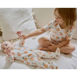 Kids Petit Lem Peaches Pajamas 2-6x