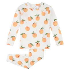 BOY Firsts par Petit Lem Pajamas|Pajamas>Peaches 2pc Pajamas 12-24m