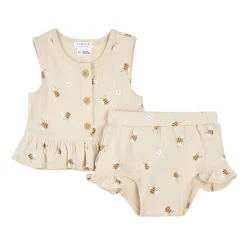 Firsts par Petit Lem Dresses, Skirts & Outfits>Peaches 2pc Set 3-24m