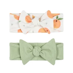 Firsts par Petit Lem Peaches 2pk Headband 0-12m