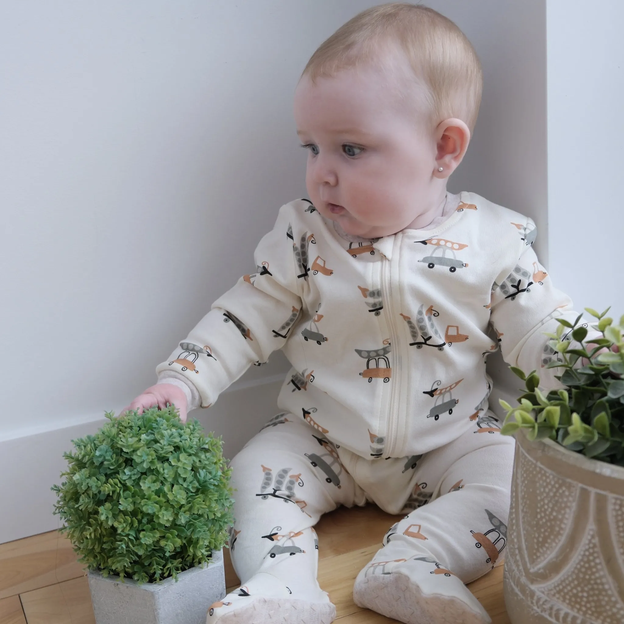 BOY Bebe Confort Peas Cars Pajamas 0-30m