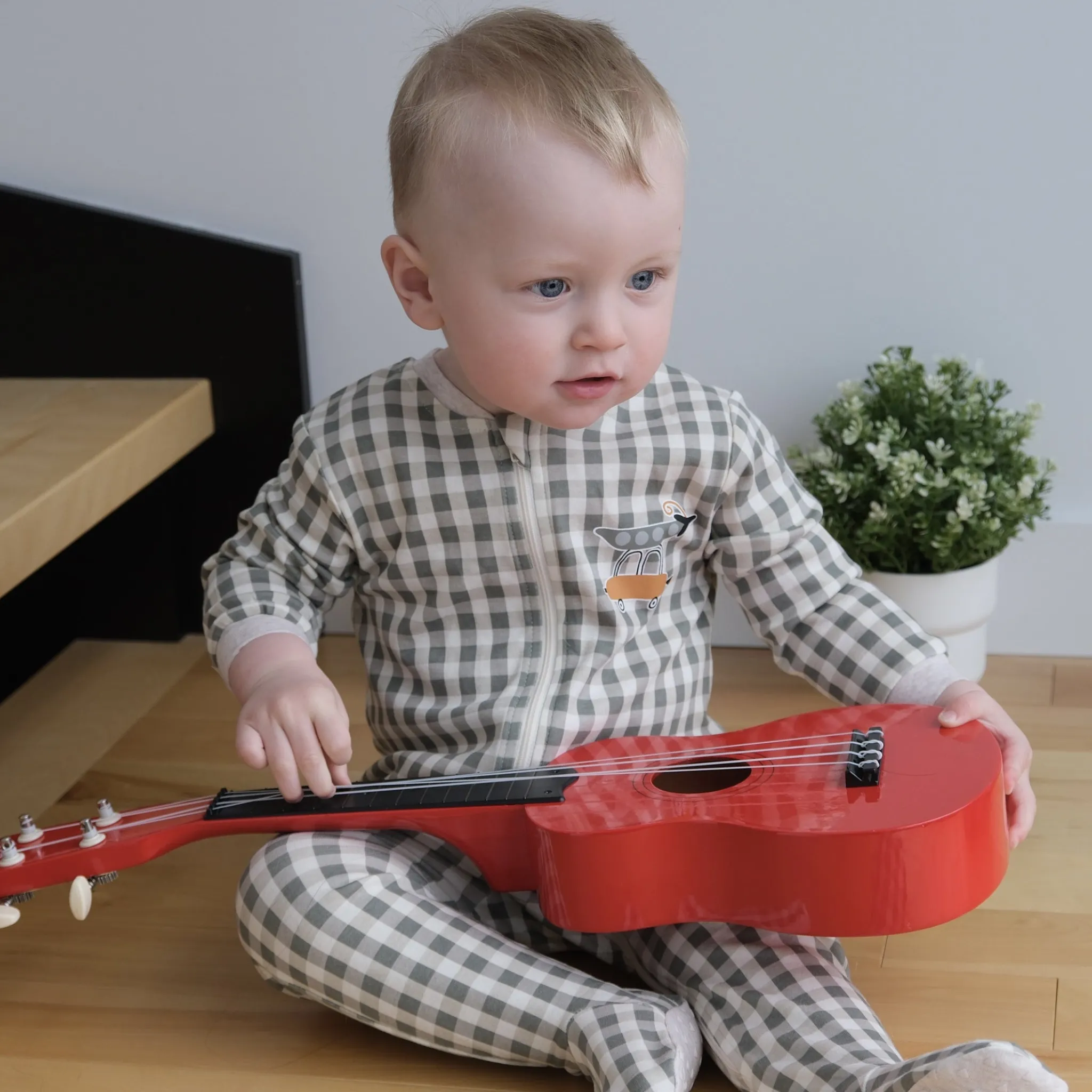 BOY Bebe Confort Peas Gingham Pajamas 0-30m
