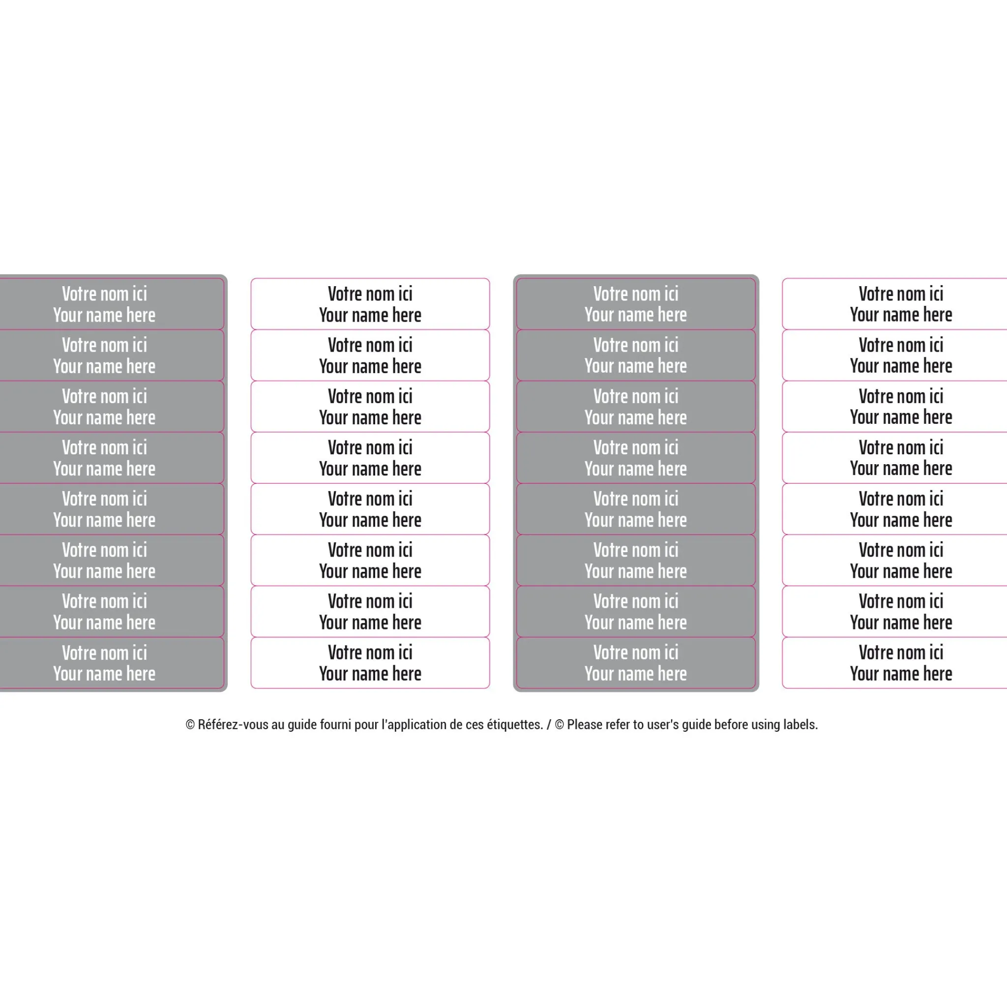 Kids Clement - Impressions Personalized Name Labels|Personalized Name Labels>Peel And Stick Name Labels Mini - White