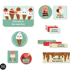 Kids Clement - Impressions Peel And Stick Name Labels – Ice Cream
