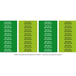 Kids Clement - Impressions Peel And Stick Name Labels Mini - Green