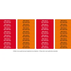 Kids Clement - Impressions Peel And Stick Name Labels Mini - Red