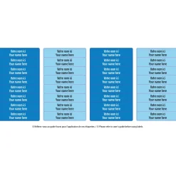 Kids Clement - Impressions Peel And Stick Name Labels Mini - Blue