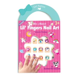 Girl Nation Teething Toys>Peel-and-stick nail decals - Unicorns