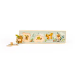 Kids Moulin Roty Peg Puzzle 3 Little Rabbits