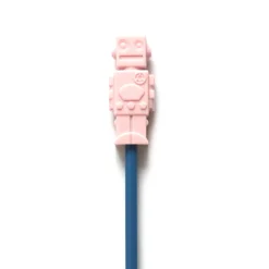 Bulle Teething Toys>Pencil Topper - Pink Robot