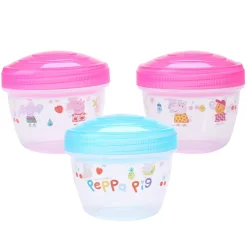 Kids Danawares Snack Bags & Containers|Plates & Placemats>Peppa Pig Container Kit (3)