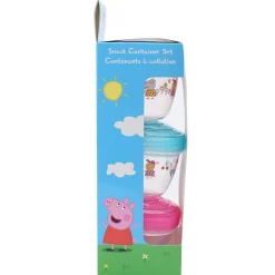 Kids Danawares Snack Bags & Containers|Plates & Placemats>Peppa Pig Container Kit (3)
