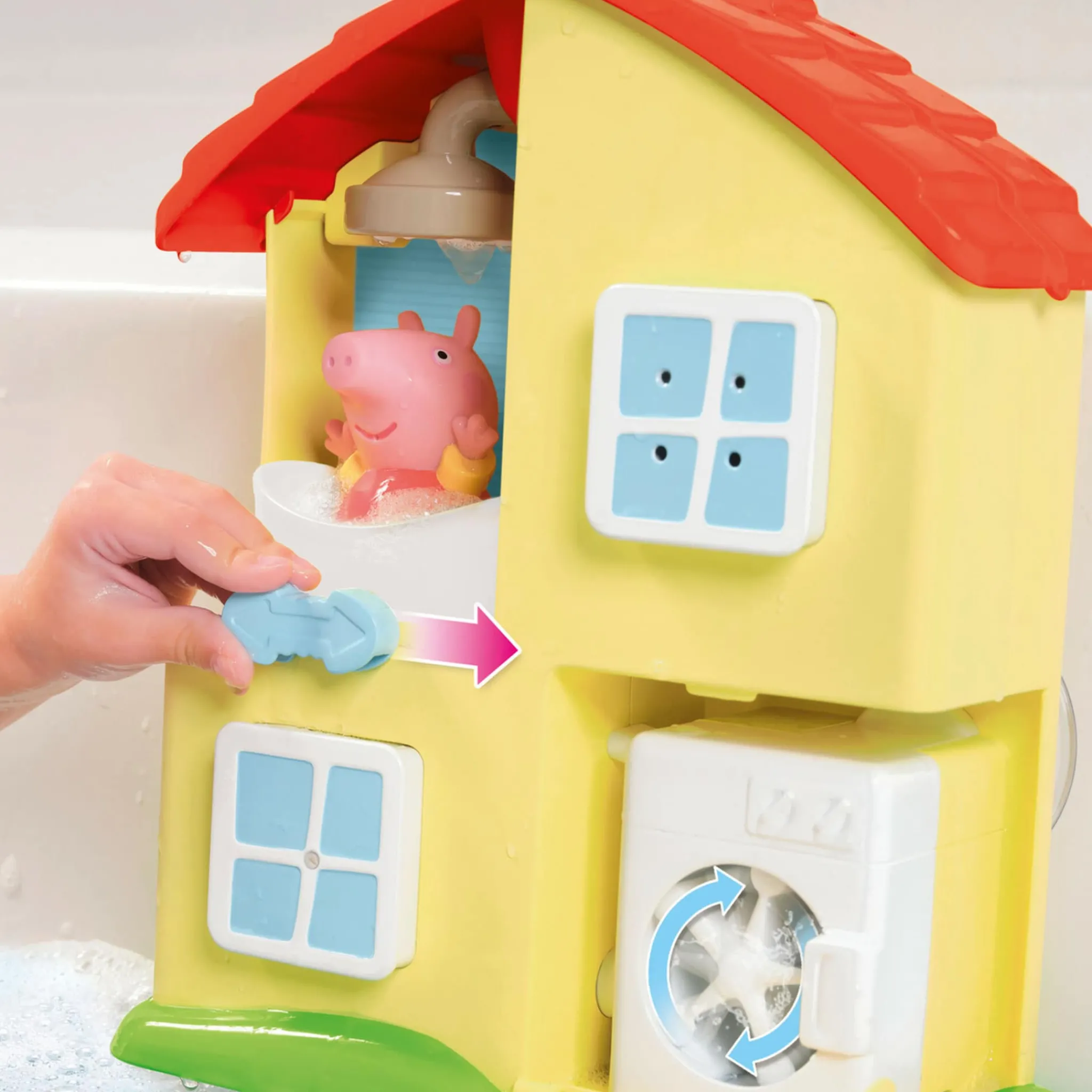 Lamaze Bath Toys|Bath Accessories>Peppa's House Bath Playset