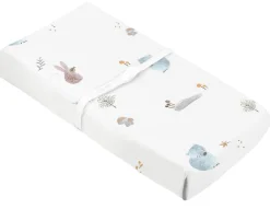 Kushies Percale Changing Pad Cover - Forest