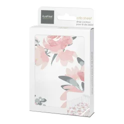 Kids Kushies Percale Crib Sheet - Watercolour Flowers