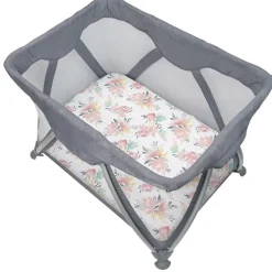 Kids Kushies Percale Playard Sheet - Flowers