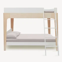 Oeuf Twin, Full & Queen Beds>Perch Bunk Bed Full - Natural/ White