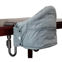 Guzzie + Guss High Chairs & Booster Seats|High Chairs & Booster Seats>Perch Hanging Table Chair Booster Seat - Salt And Pepper