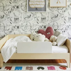 Oeuf Cribs & Mattresses|Cribs & Mattresses>Perch Toldder Bed - Natural/ Whte