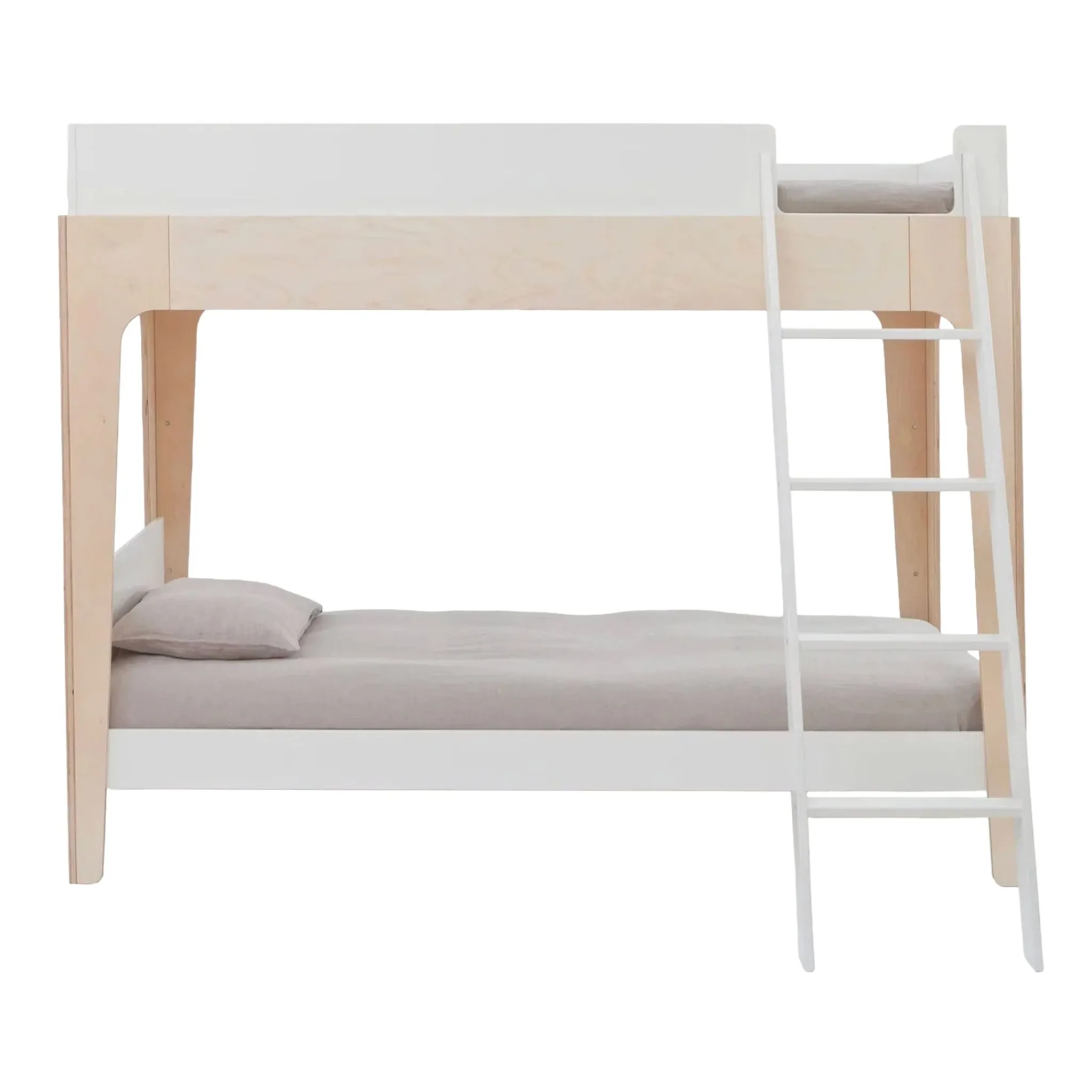 Oeuf Perch Twin Bunk Bed - Natural/ White