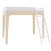 Oeuf Perch Twin Loft Bed - Natural/ White