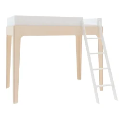 Oeuf Perch Twin Loft Bed - Natural/ White