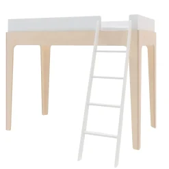 Oeuf Perch Twin Loft Bed - Natural/ White
