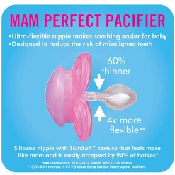 Mam Baby Perfect Pacifiers (2)0-6month