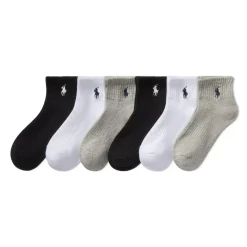 Kids/BOY Polo Ralph Lauren Performance Socks (6) 4-11y