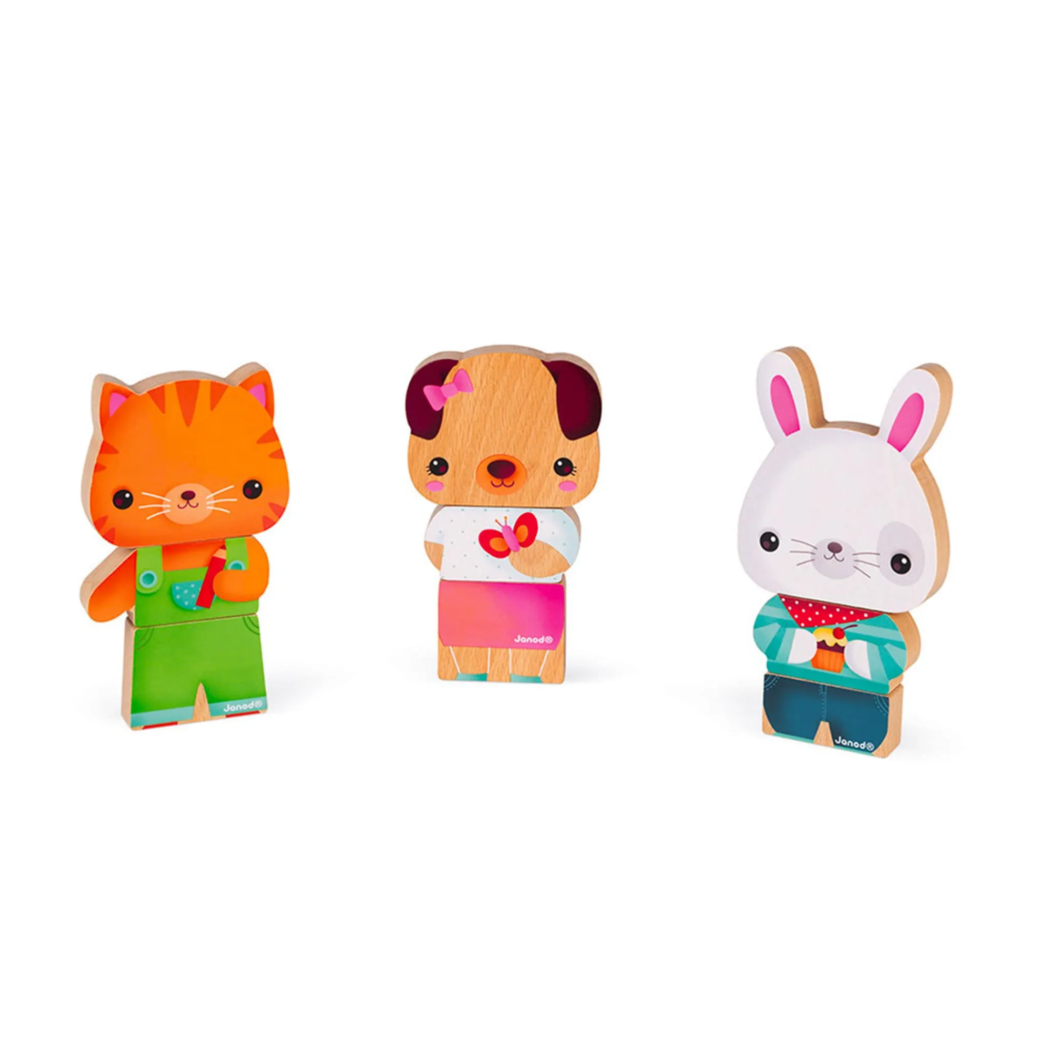 Kids Janod Wooden Toys|Puzzles>Pets Magnetic