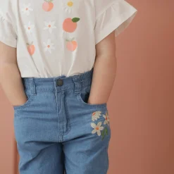 Kids Chat Botte Picnic Chambray Pant 2-8y